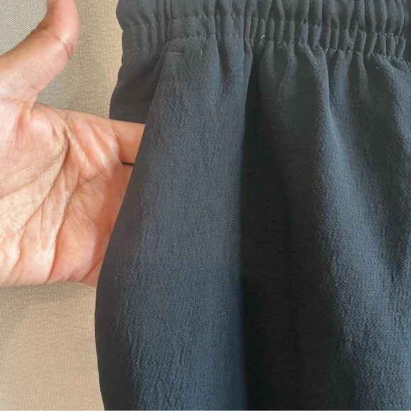 Aritzia Wilfred Black Wide Leg Drawstring Pants - Picture 3 of 7